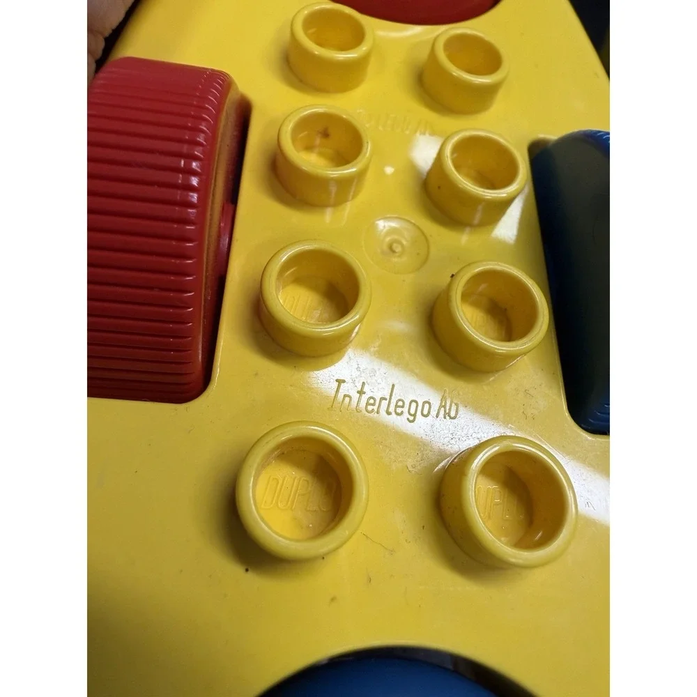 Vintage LEGO DUPLO‎ 2056 Rock n Rattle Pull Toy Boat w Figure Interlego Sweden